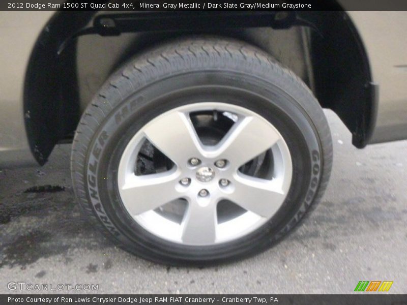 Mineral Gray Metallic / Dark Slate Gray/Medium Graystone 2012 Dodge Ram 1500 ST Quad Cab 4x4