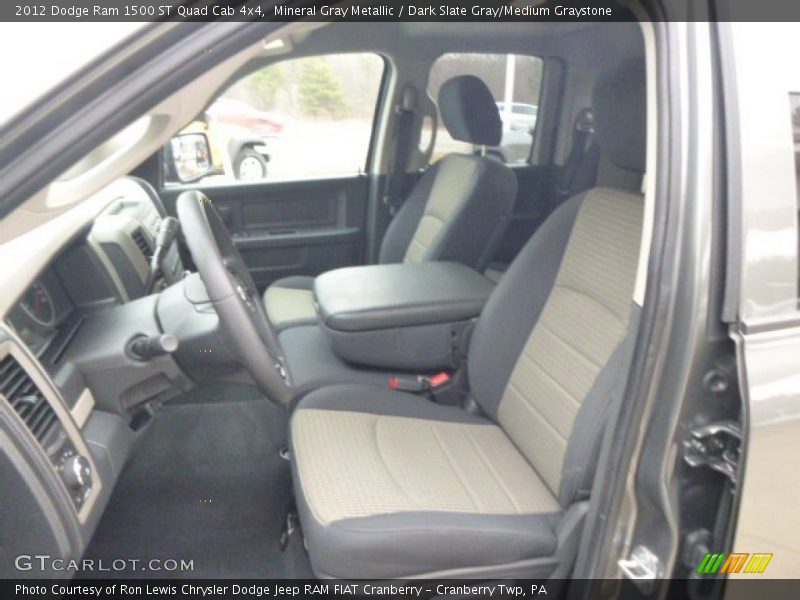 Mineral Gray Metallic / Dark Slate Gray/Medium Graystone 2012 Dodge Ram 1500 ST Quad Cab 4x4