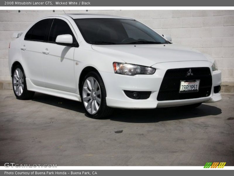 Wicked White / Black 2008 Mitsubishi Lancer GTS