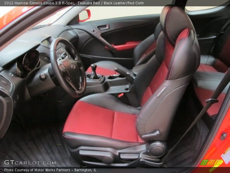 Tsukuba Red / Black Leather/Red Cloth 2012 Hyundai Genesis Coupe 3.8 R-Spec