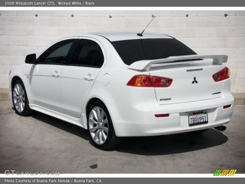 Wicked White / Black 2008 Mitsubishi Lancer GTS
