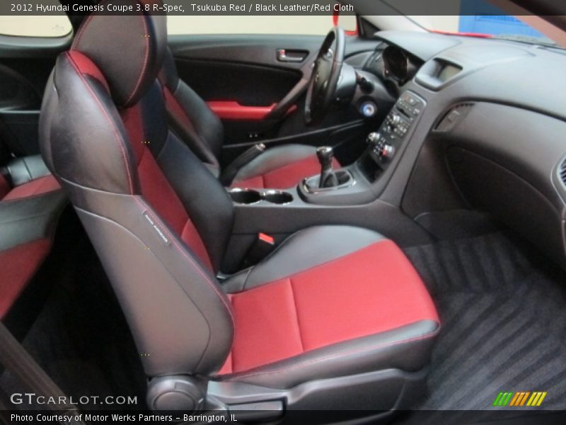 Tsukuba Red / Black Leather/Red Cloth 2012 Hyundai Genesis Coupe 3.8 R-Spec
