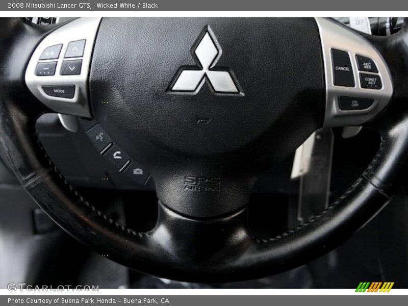 Wicked White / Black 2008 Mitsubishi Lancer GTS