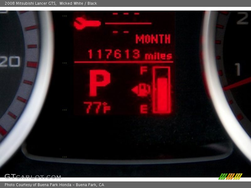 Wicked White / Black 2008 Mitsubishi Lancer GTS
