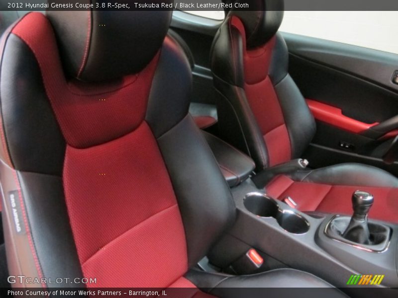 Tsukuba Red / Black Leather/Red Cloth 2012 Hyundai Genesis Coupe 3.8 R-Spec