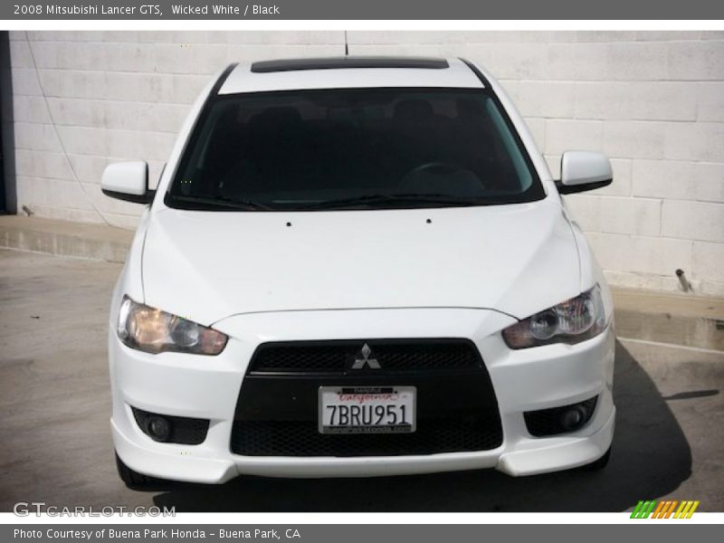 Wicked White / Black 2008 Mitsubishi Lancer GTS