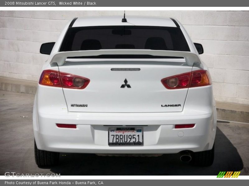 Wicked White / Black 2008 Mitsubishi Lancer GTS