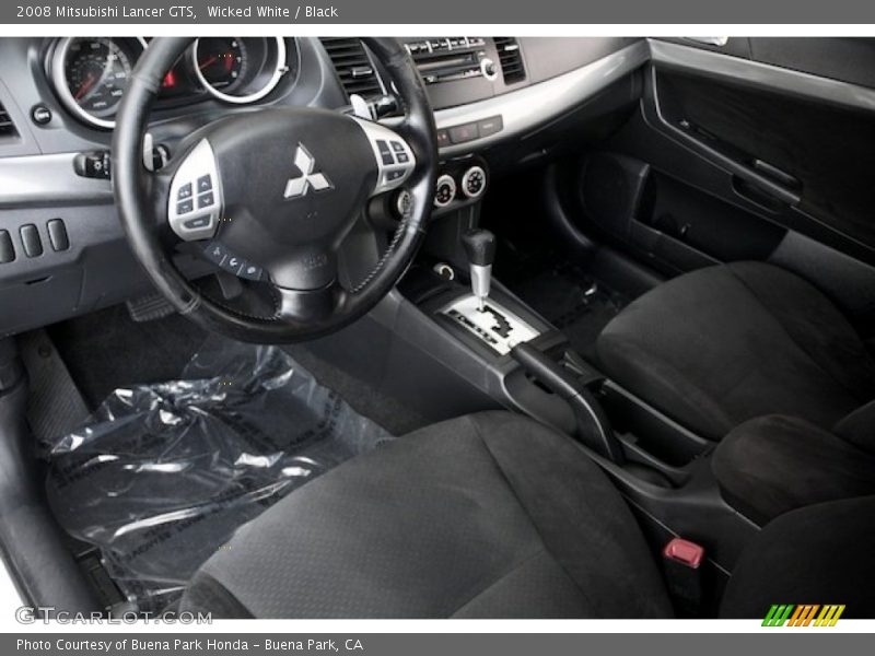 Wicked White / Black 2008 Mitsubishi Lancer GTS