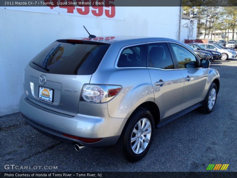 Liquid Silver Metallic / Black 2011 Mazda CX-7 i Touring