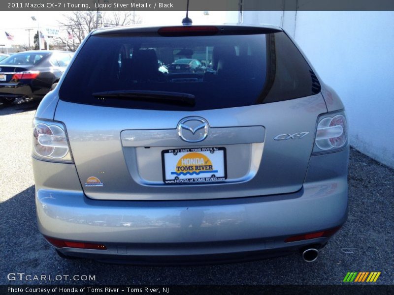 Liquid Silver Metallic / Black 2011 Mazda CX-7 i Touring