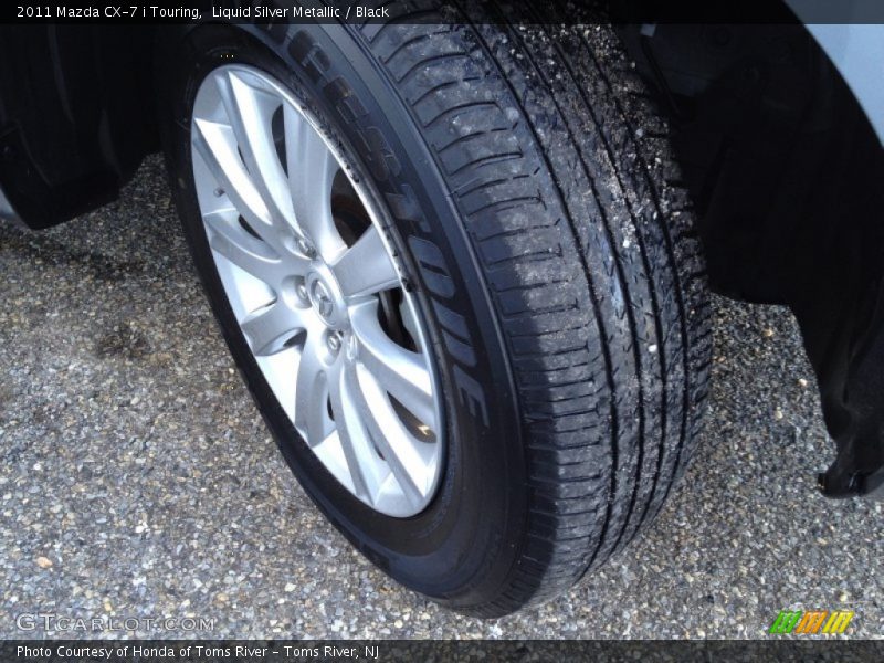 Liquid Silver Metallic / Black 2011 Mazda CX-7 i Touring