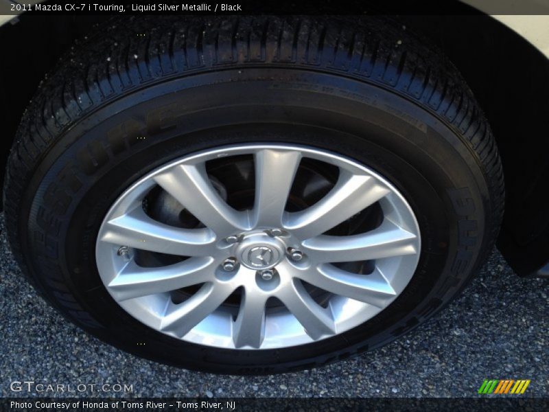 Liquid Silver Metallic / Black 2011 Mazda CX-7 i Touring