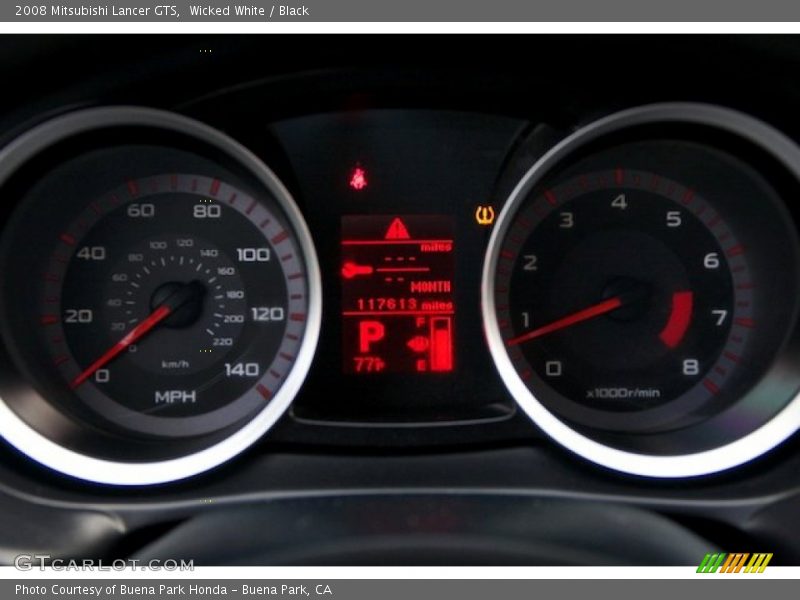 Wicked White / Black 2008 Mitsubishi Lancer GTS