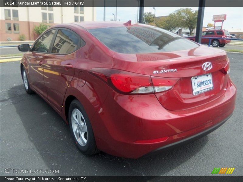 Red / Gray 2014 Hyundai Elantra SE Sedan