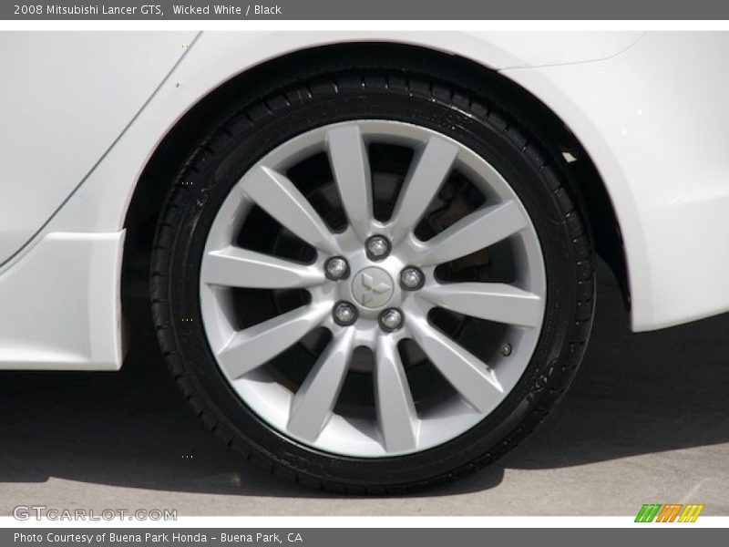 Wicked White / Black 2008 Mitsubishi Lancer GTS
