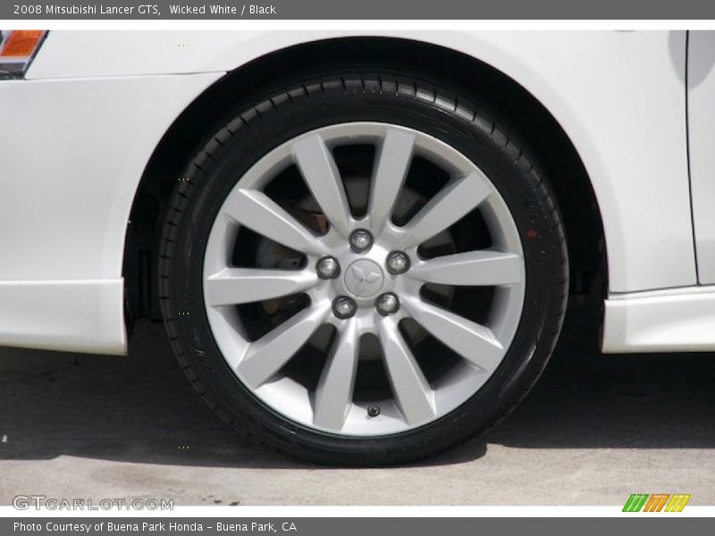 Wicked White / Black 2008 Mitsubishi Lancer GTS