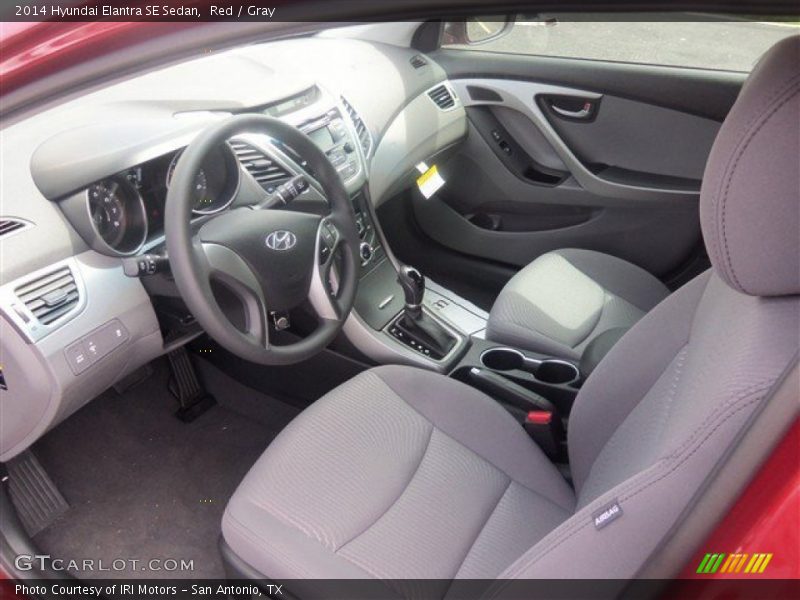 Red / Gray 2014 Hyundai Elantra SE Sedan