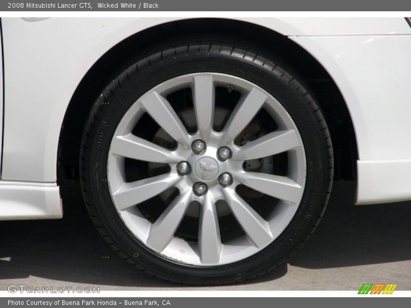 Wicked White / Black 2008 Mitsubishi Lancer GTS