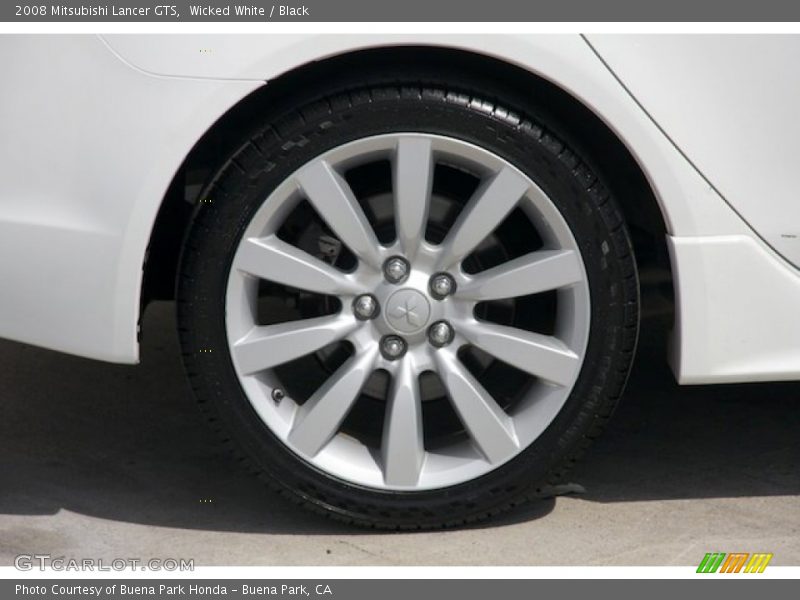 Wicked White / Black 2008 Mitsubishi Lancer GTS