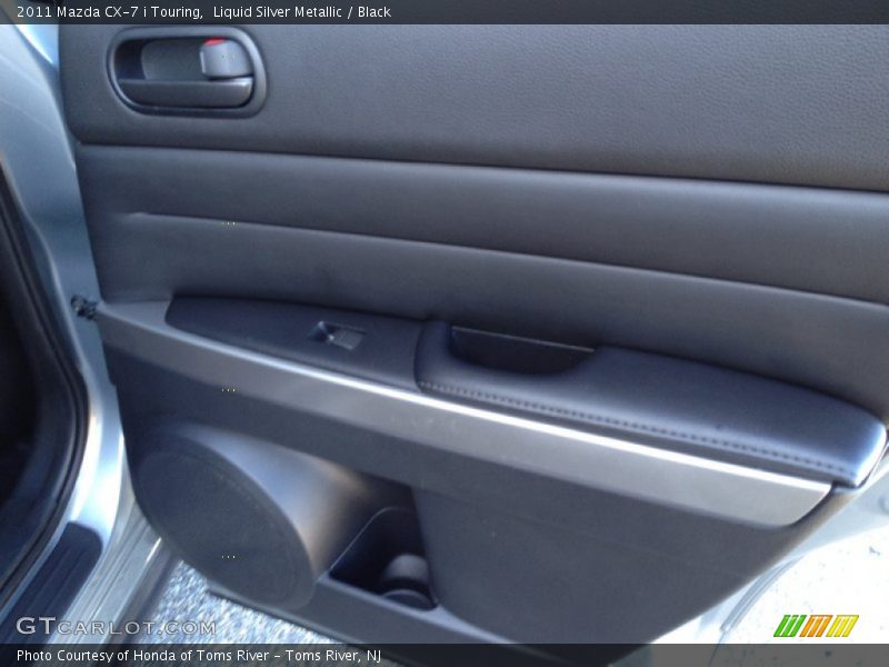 Liquid Silver Metallic / Black 2011 Mazda CX-7 i Touring