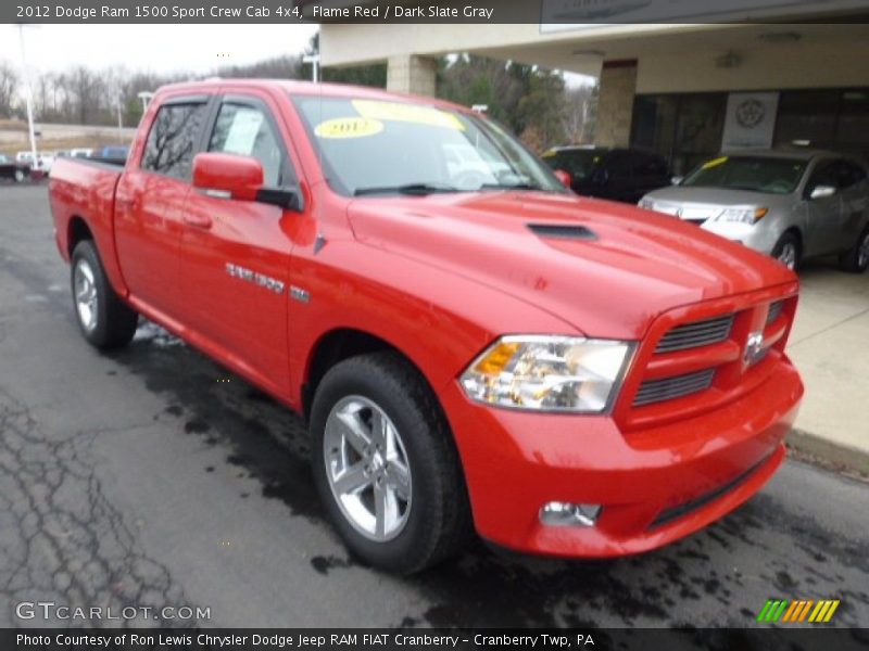 Flame Red / Dark Slate Gray 2012 Dodge Ram 1500 Sport Crew Cab 4x4