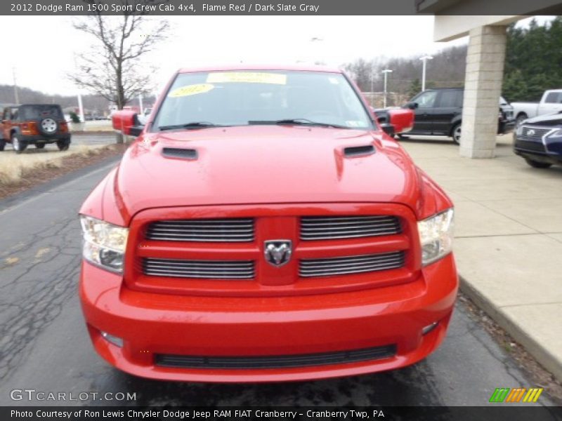 Flame Red / Dark Slate Gray 2012 Dodge Ram 1500 Sport Crew Cab 4x4