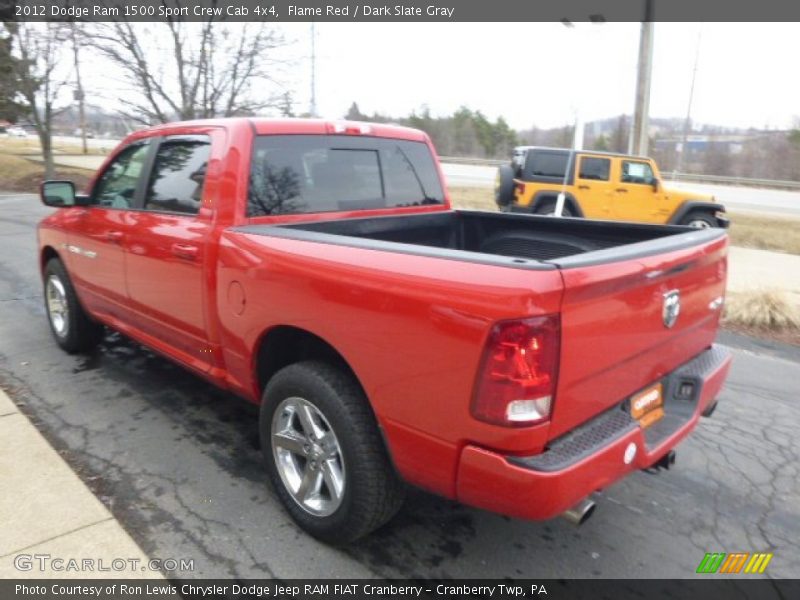 Flame Red / Dark Slate Gray 2012 Dodge Ram 1500 Sport Crew Cab 4x4