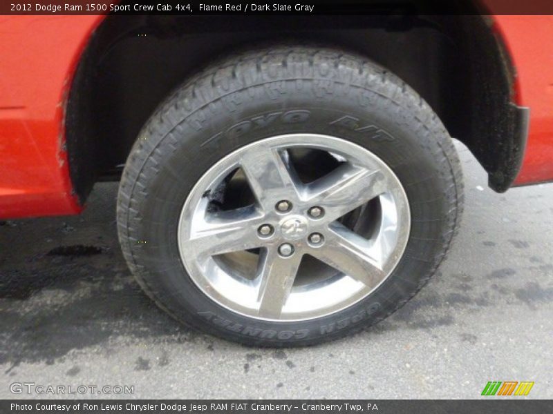 Flame Red / Dark Slate Gray 2012 Dodge Ram 1500 Sport Crew Cab 4x4