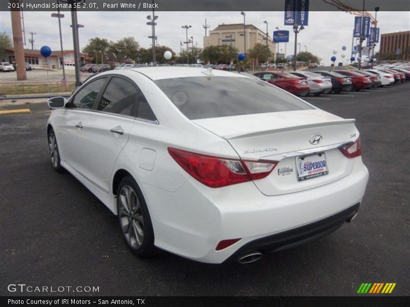 Pearl White / Black 2014 Hyundai Sonata SE 2.0T