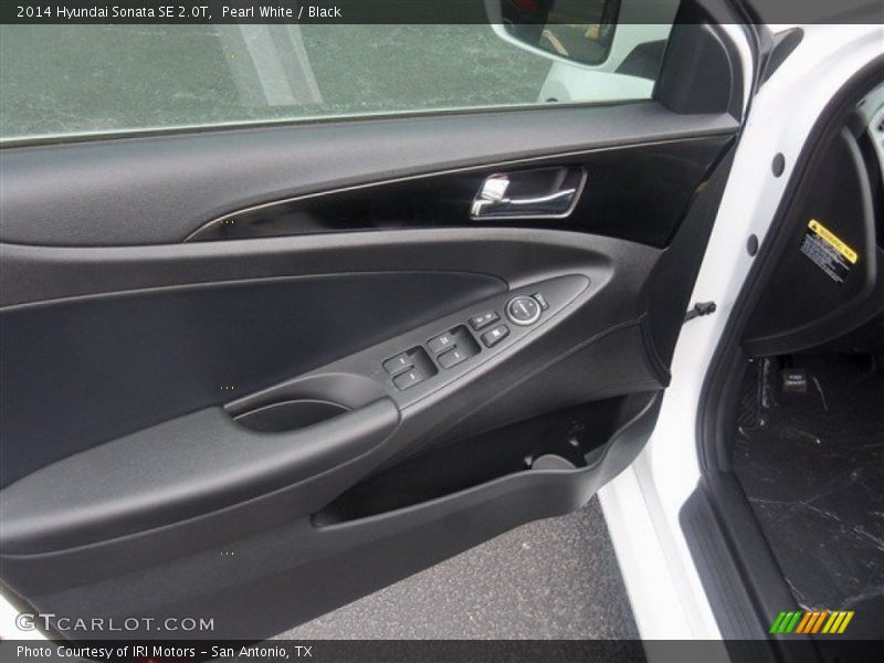 Pearl White / Black 2014 Hyundai Sonata SE 2.0T
