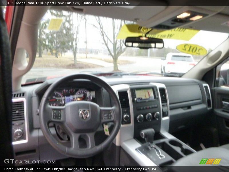 Flame Red / Dark Slate Gray 2012 Dodge Ram 1500 Sport Crew Cab 4x4
