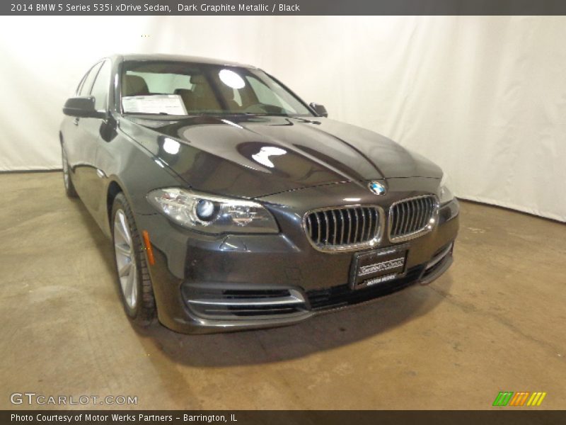 Dark Graphite Metallic / Black 2014 BMW 5 Series 535i xDrive Sedan