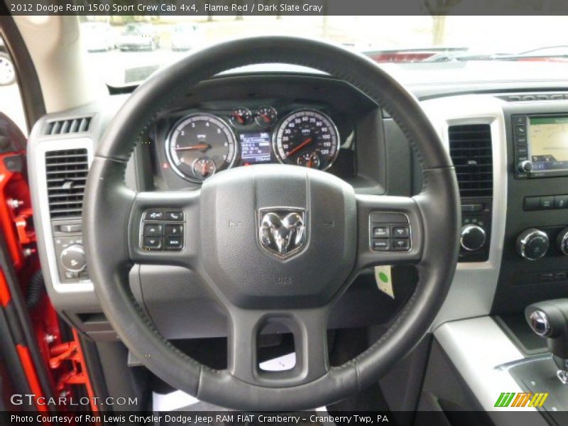 Flame Red / Dark Slate Gray 2012 Dodge Ram 1500 Sport Crew Cab 4x4