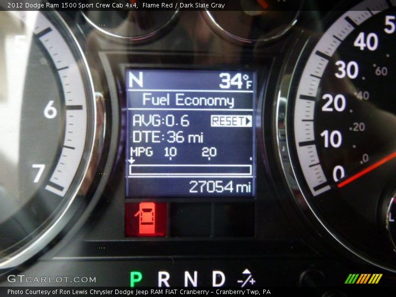 Flame Red / Dark Slate Gray 2012 Dodge Ram 1500 Sport Crew Cab 4x4
