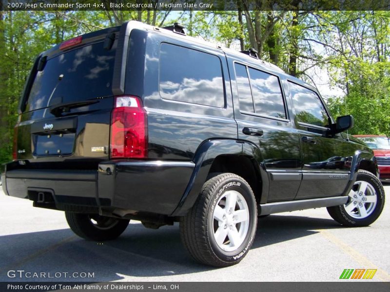 Black Clearcoat / Medium Slate Gray 2007 Jeep Commander Sport 4x4