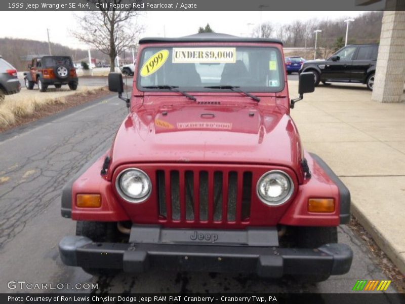 Chili Pepper Red Pearlcoat / Agate 1999 Jeep Wrangler SE 4x4