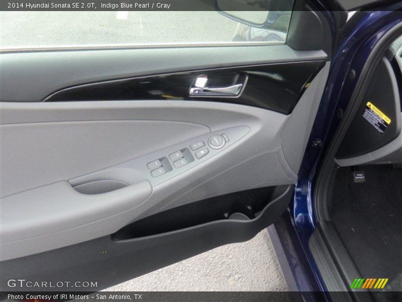 Indigo Blue Pearl / Gray 2014 Hyundai Sonata SE 2.0T