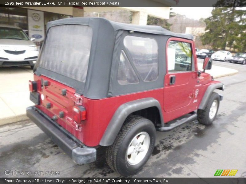 Chili Pepper Red Pearlcoat / Agate 1999 Jeep Wrangler SE 4x4