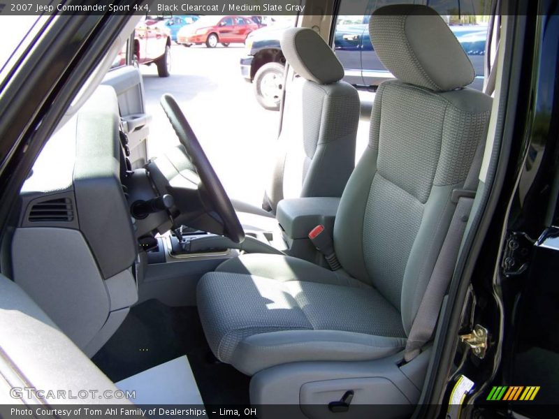 Black Clearcoat / Medium Slate Gray 2007 Jeep Commander Sport 4x4