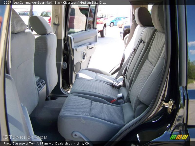 Black Clearcoat / Medium Slate Gray 2007 Jeep Commander Sport 4x4