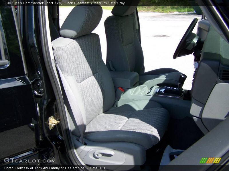Black Clearcoat / Medium Slate Gray 2007 Jeep Commander Sport 4x4