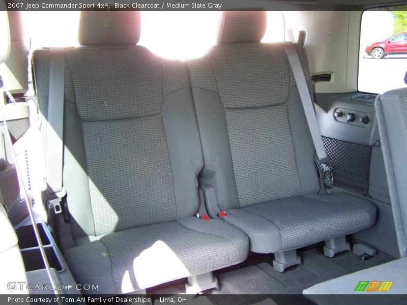 Black Clearcoat / Medium Slate Gray 2007 Jeep Commander Sport 4x4