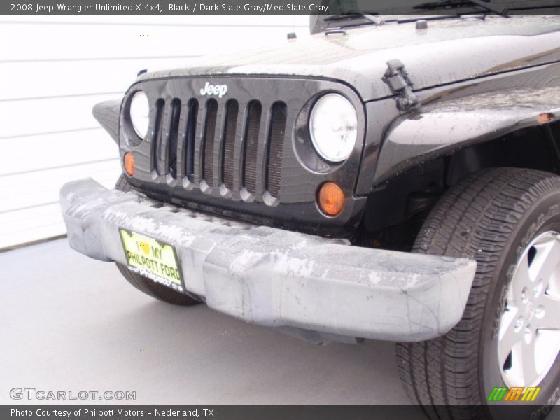 Black / Dark Slate Gray/Med Slate Gray 2008 Jeep Wrangler Unlimited X 4x4