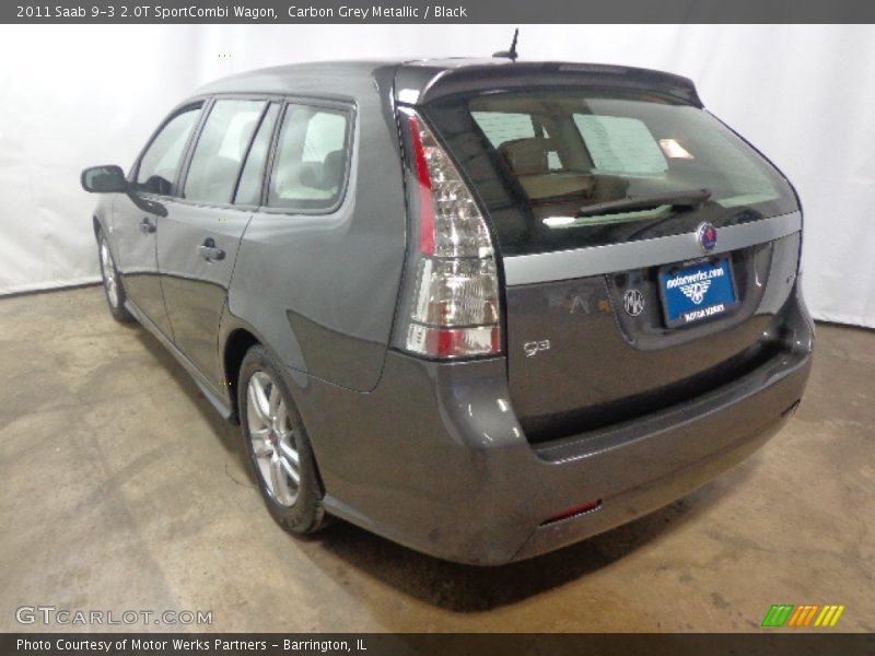 Carbon Grey Metallic / Black 2011 Saab 9-3 2.0T SportCombi Wagon