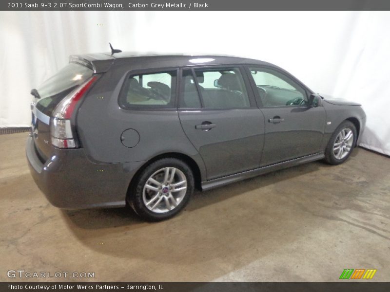 Carbon Grey Metallic / Black 2011 Saab 9-3 2.0T SportCombi Wagon