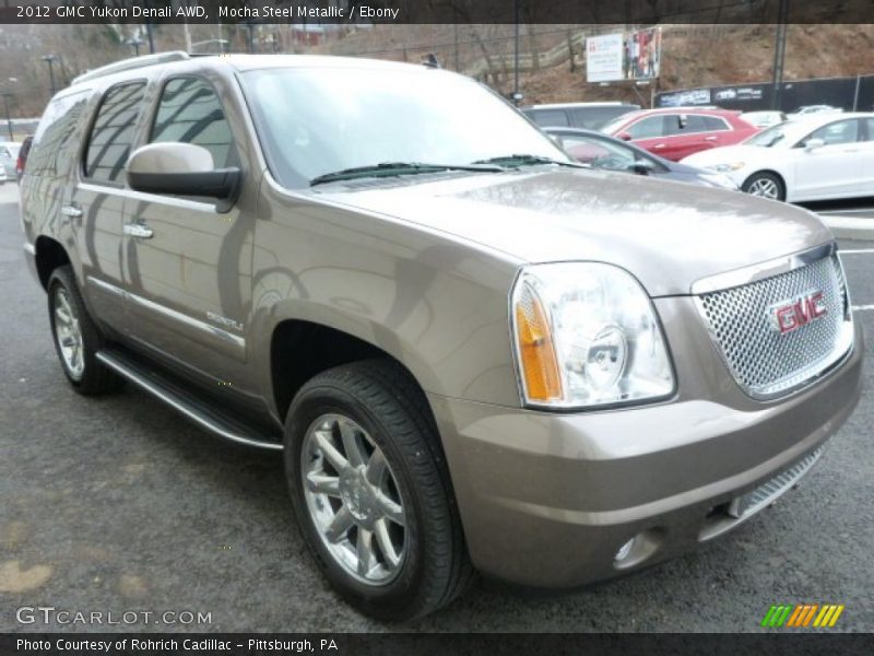 Mocha Steel Metallic / Ebony 2012 GMC Yukon Denali AWD