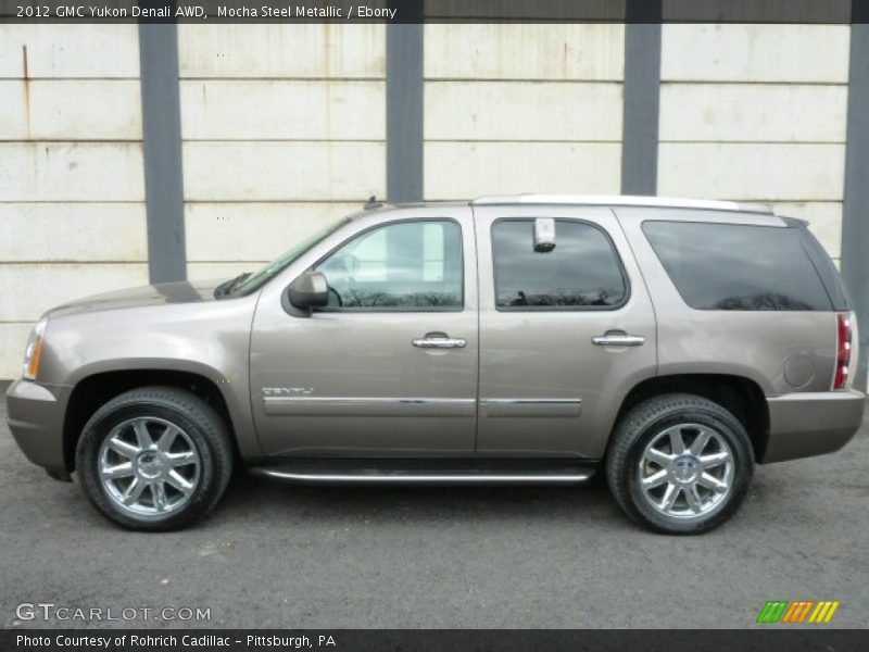 Mocha Steel Metallic / Ebony 2012 GMC Yukon Denali AWD