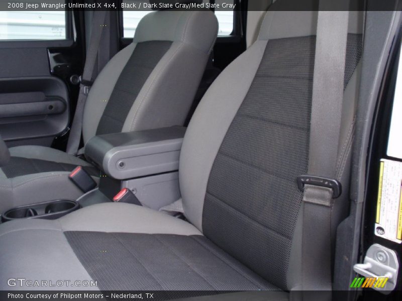 Black / Dark Slate Gray/Med Slate Gray 2008 Jeep Wrangler Unlimited X 4x4