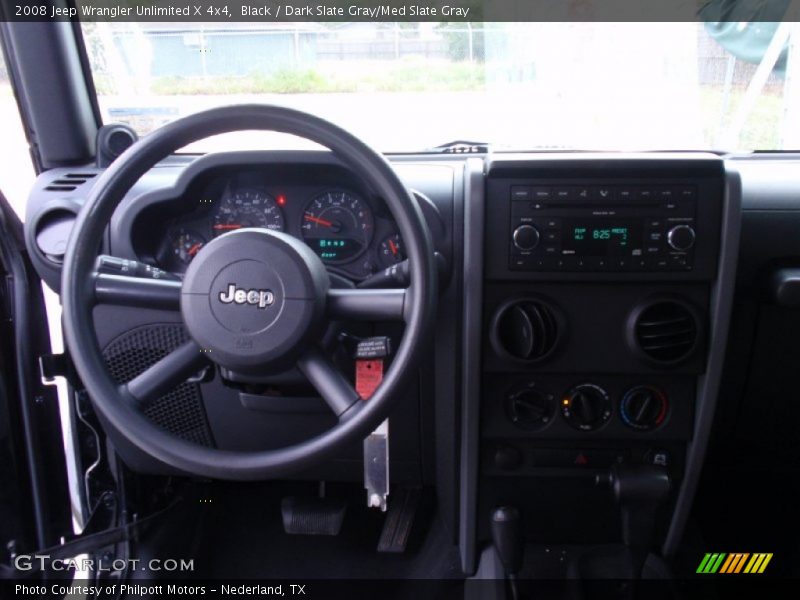 Black / Dark Slate Gray/Med Slate Gray 2008 Jeep Wrangler Unlimited X 4x4