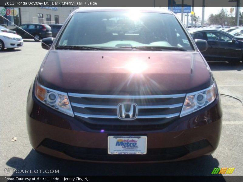 Dark Cherry Pearl / Beige 2011 Honda Odyssey LX